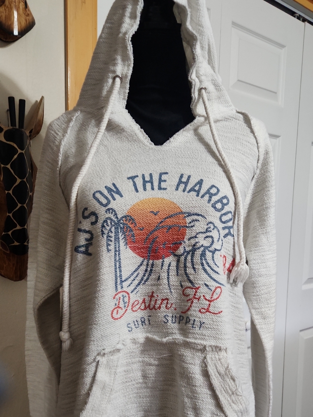 Beach Vibes Hooded Pullover from Destin, Florida 'AJ'S ON THE HARBOR'